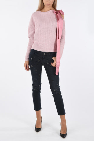 BE crewneck sweater with Bow