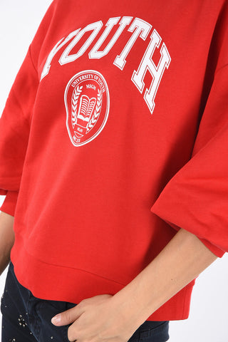 Printed UNIVERSITY OF YOUTH crew-neck sweatshirt