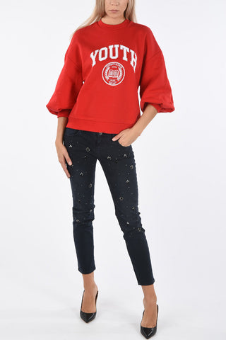 Printed UNIVERSITY OF YOUTH crew-neck sweatshirt