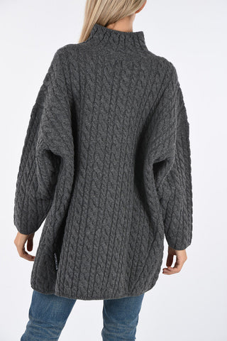 crochet v-neck sweater