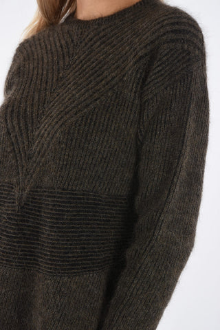 Cable Knit FISHERMAN Crewneck Sweater