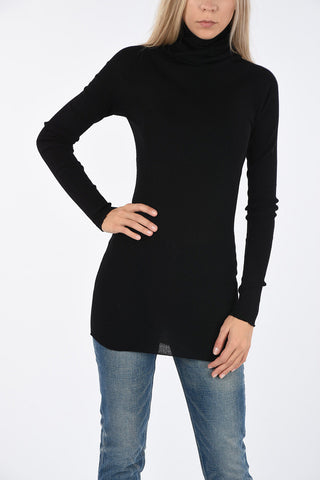 Ribbed TUBE turtle-neck sweater