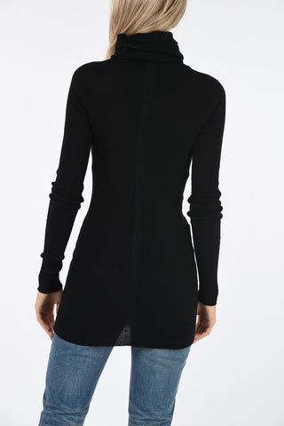 Ribbed TUBE turtle-neck sweater