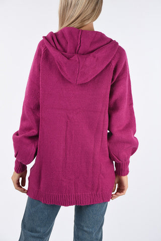 cardigan BROOKE con cappuccio