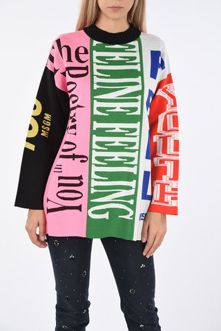 Maglia Roll Neck Stampata
