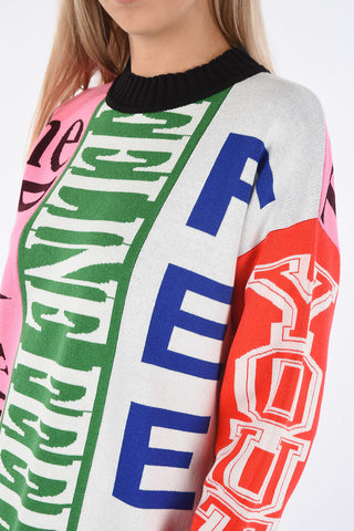 Maglia Roll Neck Stampata