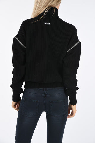 Maglia Collo Alto con Maniche Removibili