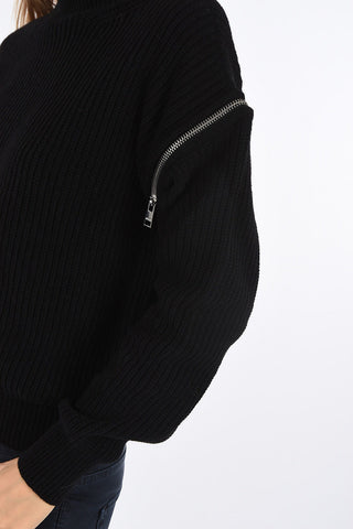 Maglia Collo Alto con Maniche Removibili