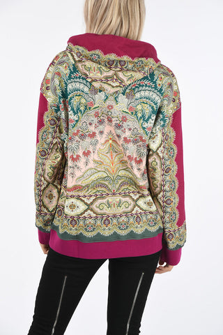 Printed Sweatshirt with Hood