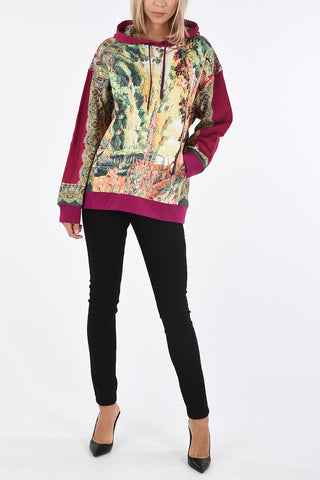 Printed Sweatshirt with Hood