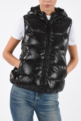 Hooded Sleeveless GOCCIA Down Jacket