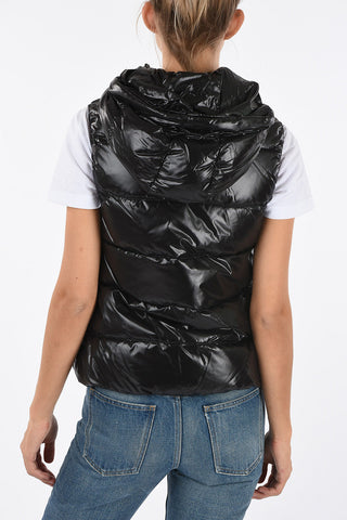Hooded Sleeveless GOCCIA Down Jacket
