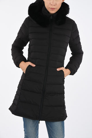 Piumino OCIROETRE con inserti in Pelliccia Longline