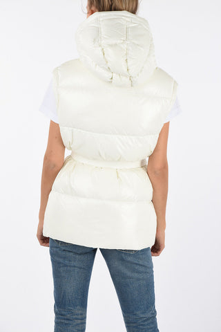Sleeveless WM019 COREA Down Jacket with Belt