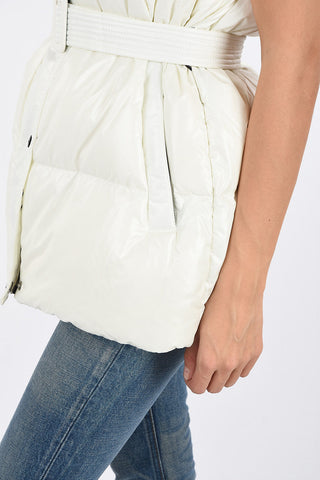 Sleeveless WM019 COREA Down Jacket with Belt