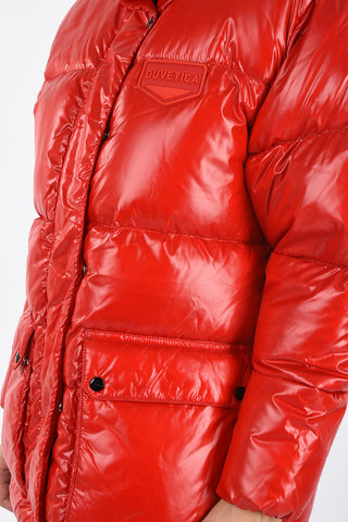 Piumino GIENAH Oversize con Abbottonatura Nascosta