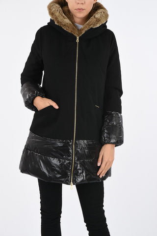 Seven-Eights Length Real Fur Insert SORACHA Down Jacket