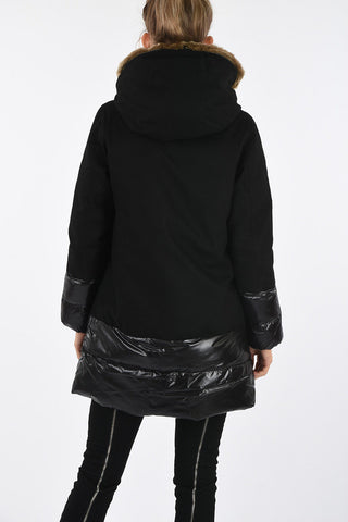 Seven-Eights Length Real Fur Insert SORACHA Down Jacket