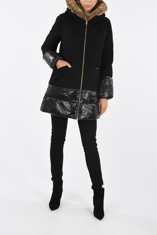 Seven-Eights Length Real Fur Insert SORACHA Down Jacket