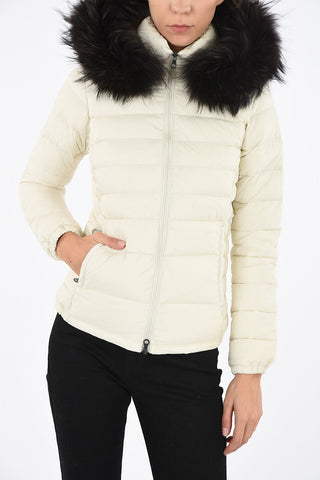 Waist Length real Fur Insert NEFELETRE Down Jacket