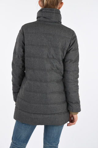 Seven-Eights Length Virgin Wool BLODWEN Down Jacket