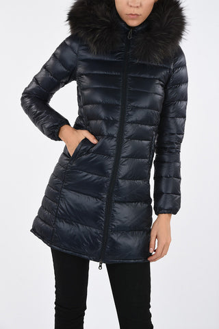Seven-Eights Length Real fur Insert OCIROE Down Jacket