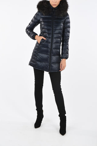 Seven-Eights Length Real fur Insert OCIROE Down Jacket