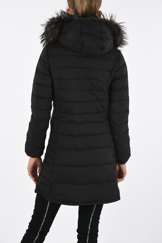 Seven-Eights Length Real Fur OCIROETRE Down Jacket