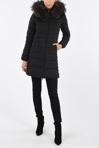 Seven-Eights Length Real Fur OCIROETRE Down Jacket