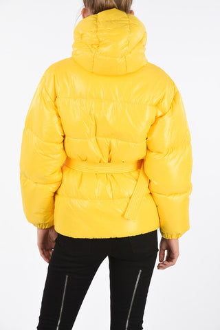 Crotch Length HEZE OUTERWEAR Down Jacket with Belt