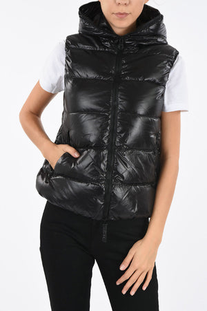 Hooded Sleeveless FEBE Down Jacket