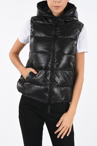 Hooded Sleeveless FEBE Down Jacket