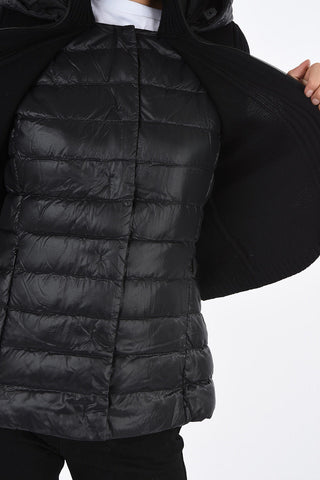Knit Insert Sleeveless BRONWEN Down Jacket