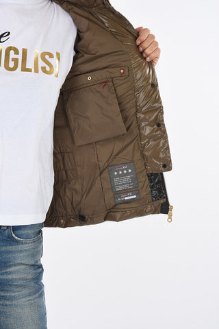 Hooded Two-Tone HELEDD Down Jacket