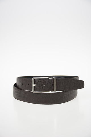 GIORGIO ARMANI 40mm Leather Barb Belt
