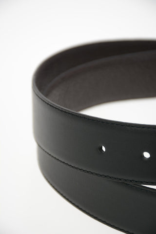 GIORGIO ARMANI 40mm Leather Barb Belt