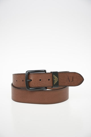 ARMANI JEANS 40mm Leather Barb Belt