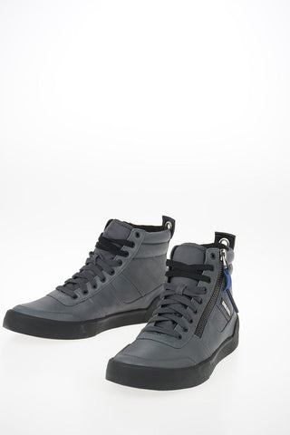 Leather DVELOWS Sneakers with Side Zip Closure