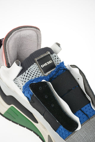 Leather and Fabric S-BRENTHA DEC Pull On Sneakers