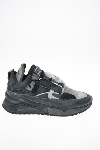 Sneakers Pull On BRENTHA in Pelle e Tessuto