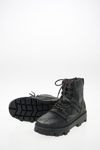 Used Effect Leather 80S VIBE HIKEB Hiking Boots