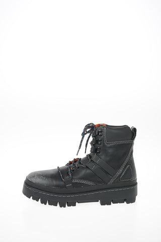Used Effect Leather 80S VIBE HIKEB Hiking Boots