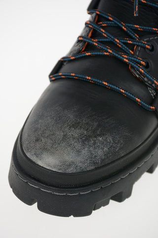 Used Effect Leather 80S VIBE HIKEB Hiking Boots