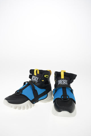 Fabric and Leather SHARQUEZ Pull On Sneakers