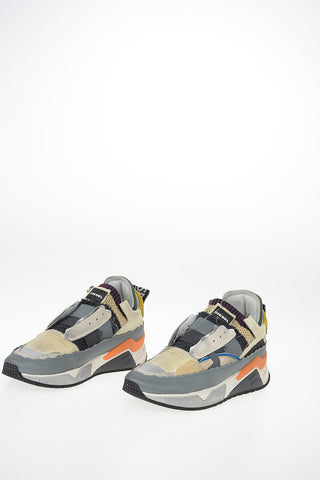 Sneakers Pull On BRENTHA in Pelle e Tessuto