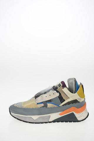 Sneakers Pull On BRENTHA in Pelle e Tessuto
