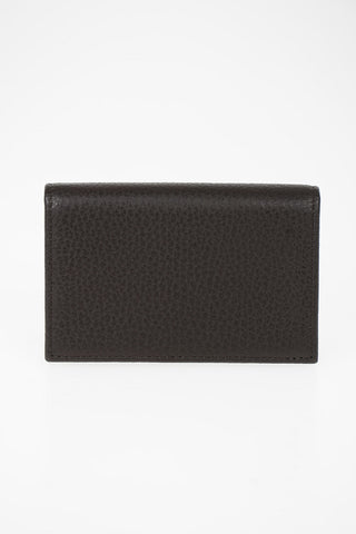 COLLEZIONI Textured Leather card Holder