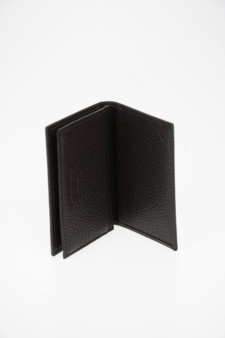 COLLEZIONI Textured Leather card Holder