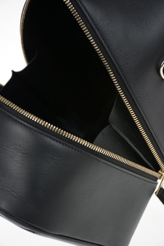 GIORGIO ARMANI Leather Top Handle Bag
