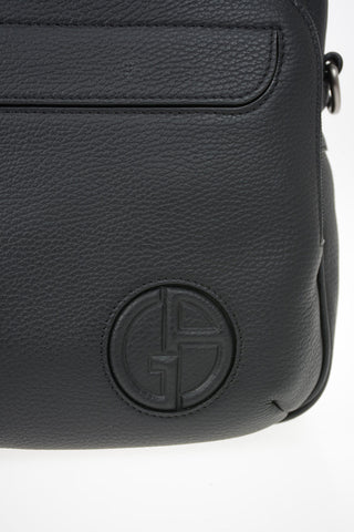 GIORGIO ARMANI Embossed Leather Briefcase